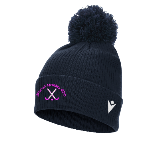 Brecon Hockey - SNOW ponpom bonnet (Navy)
