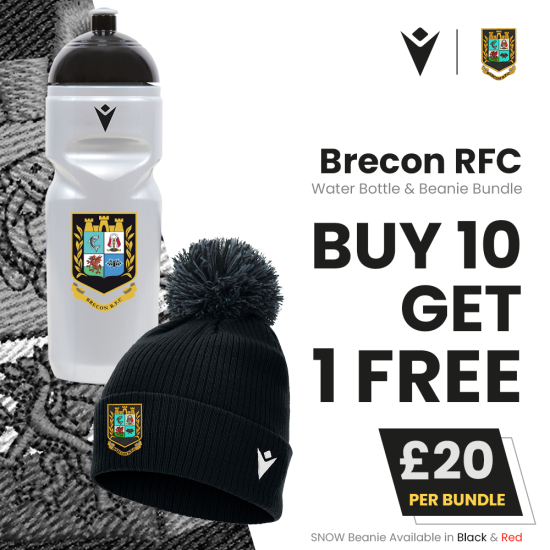 Brecon RFC - Water Bottle & Beanie Bundle