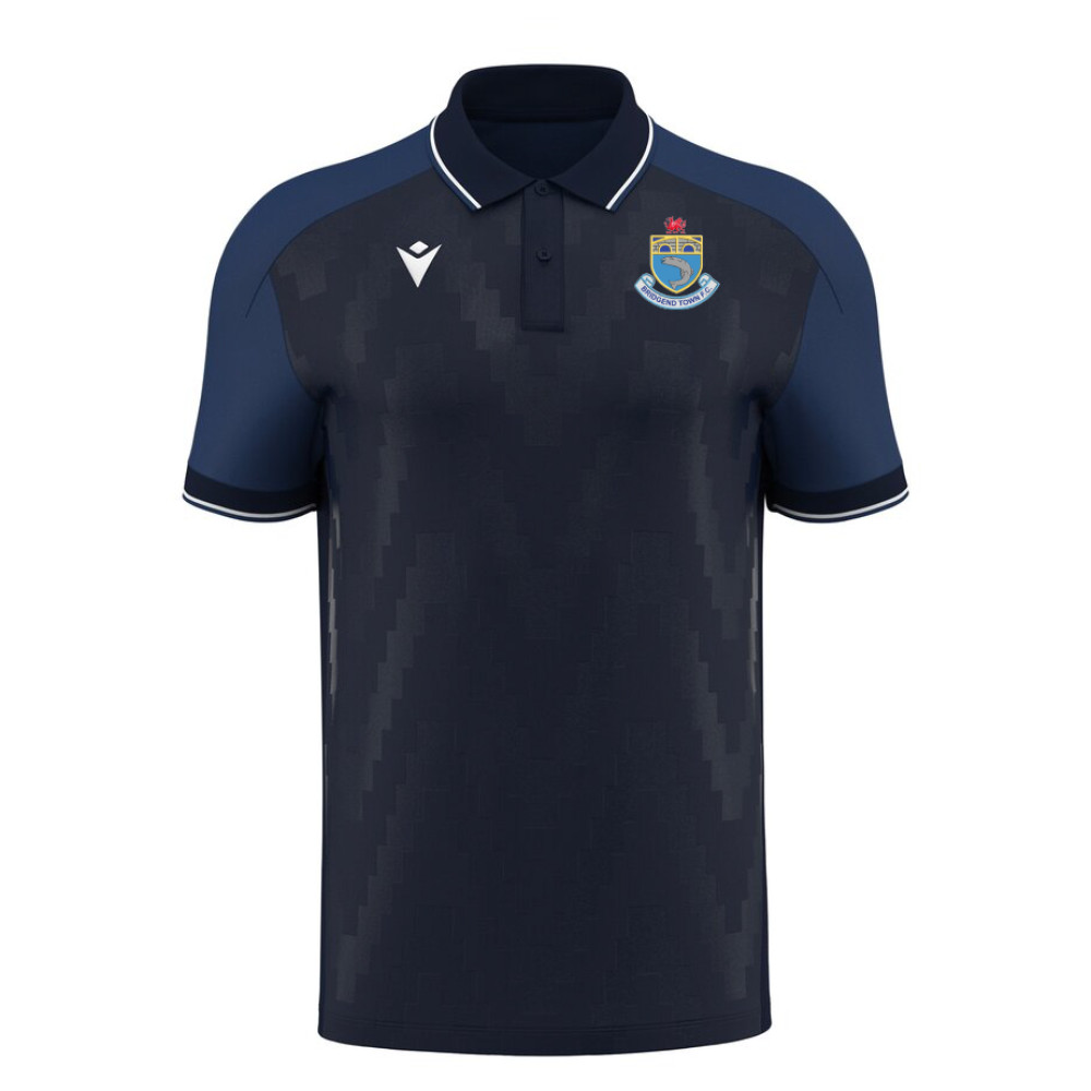 Bridgend Town FC - ECHOES Navy travel polo
