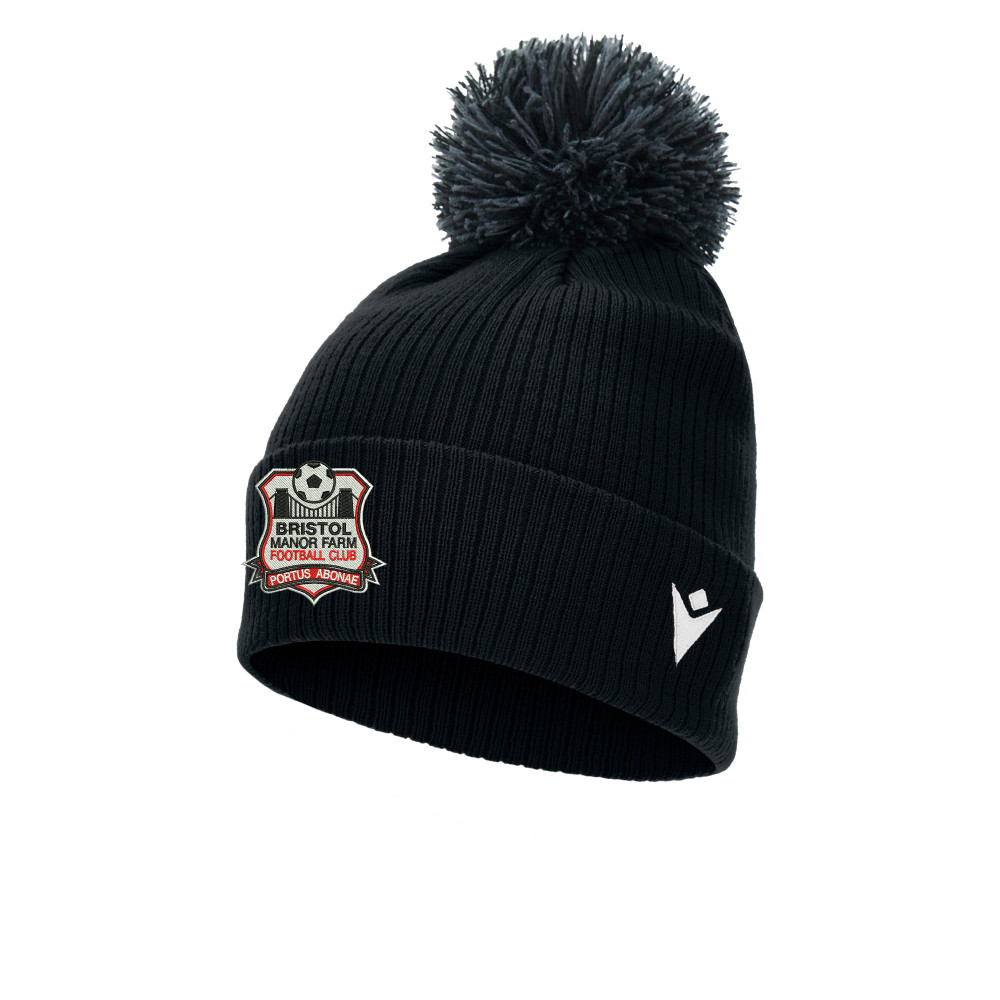 Birstol Manor Farm FC - SNOW ponpom bonnet (Black)