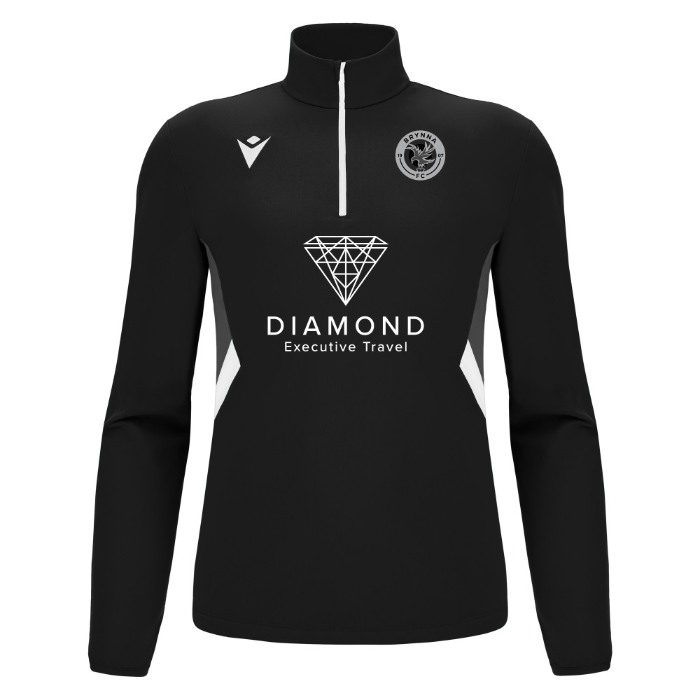 Brynna FC - PIAVE 1/4 zip top (Black/White)