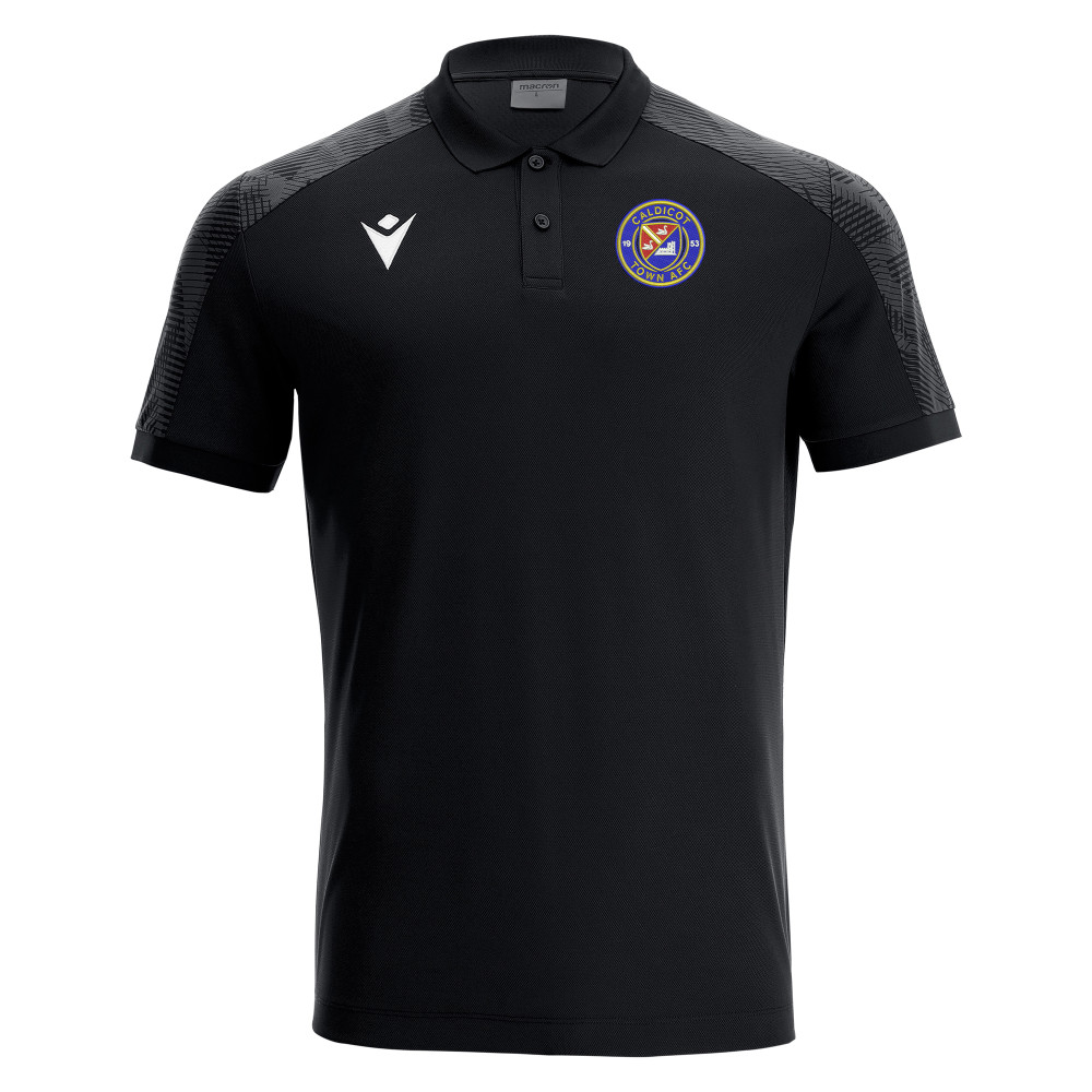 Caldicot Town FC - COACH ROCK polo (Black)