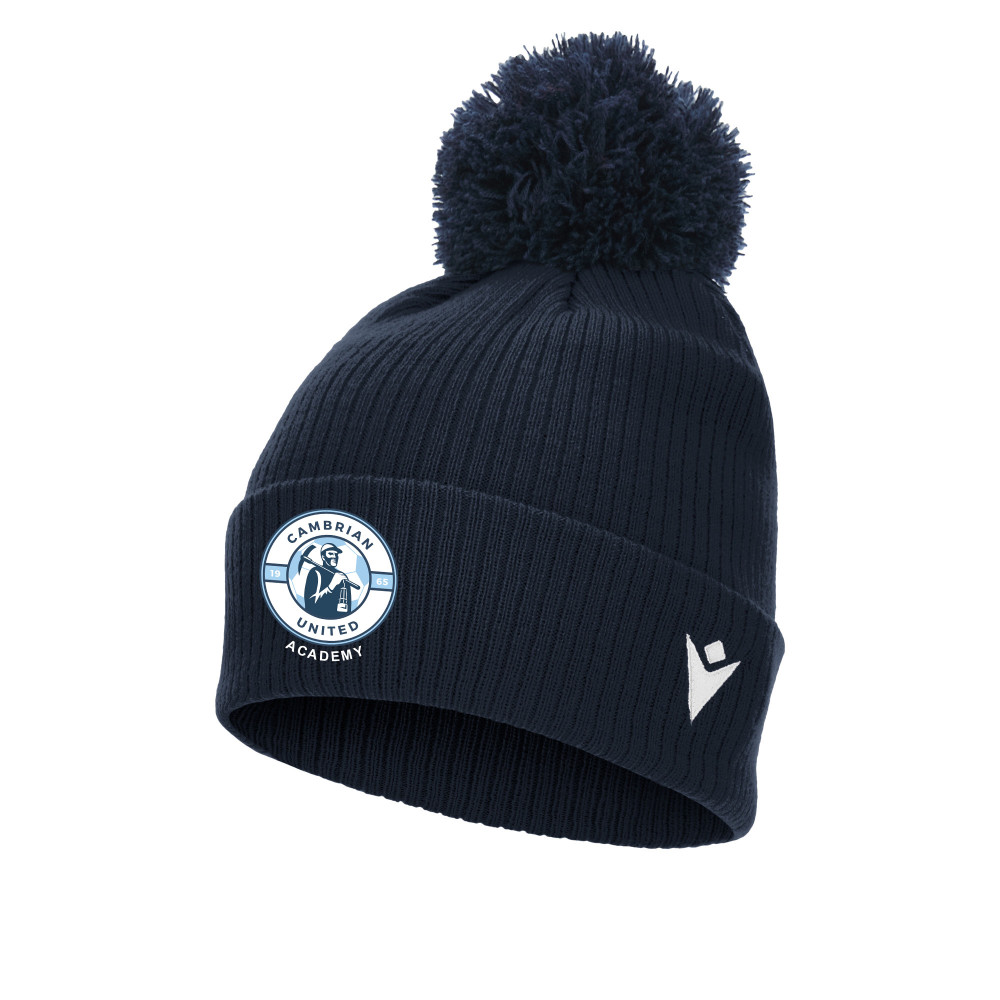 Cambrian United Academy - SNOW ponpom bonnet  (Navy)
