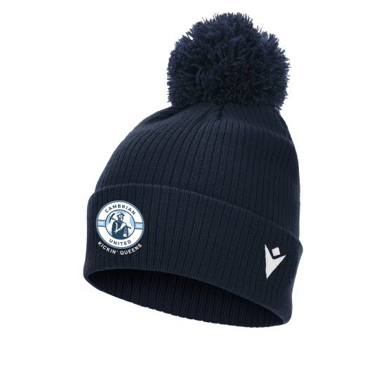 Cambrian United Kickin' Queens - SNOW ponpom bonnet  (Navy)