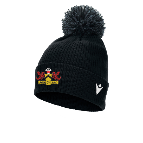 Canton RFC - SNOW ponpom bonnet (Black)