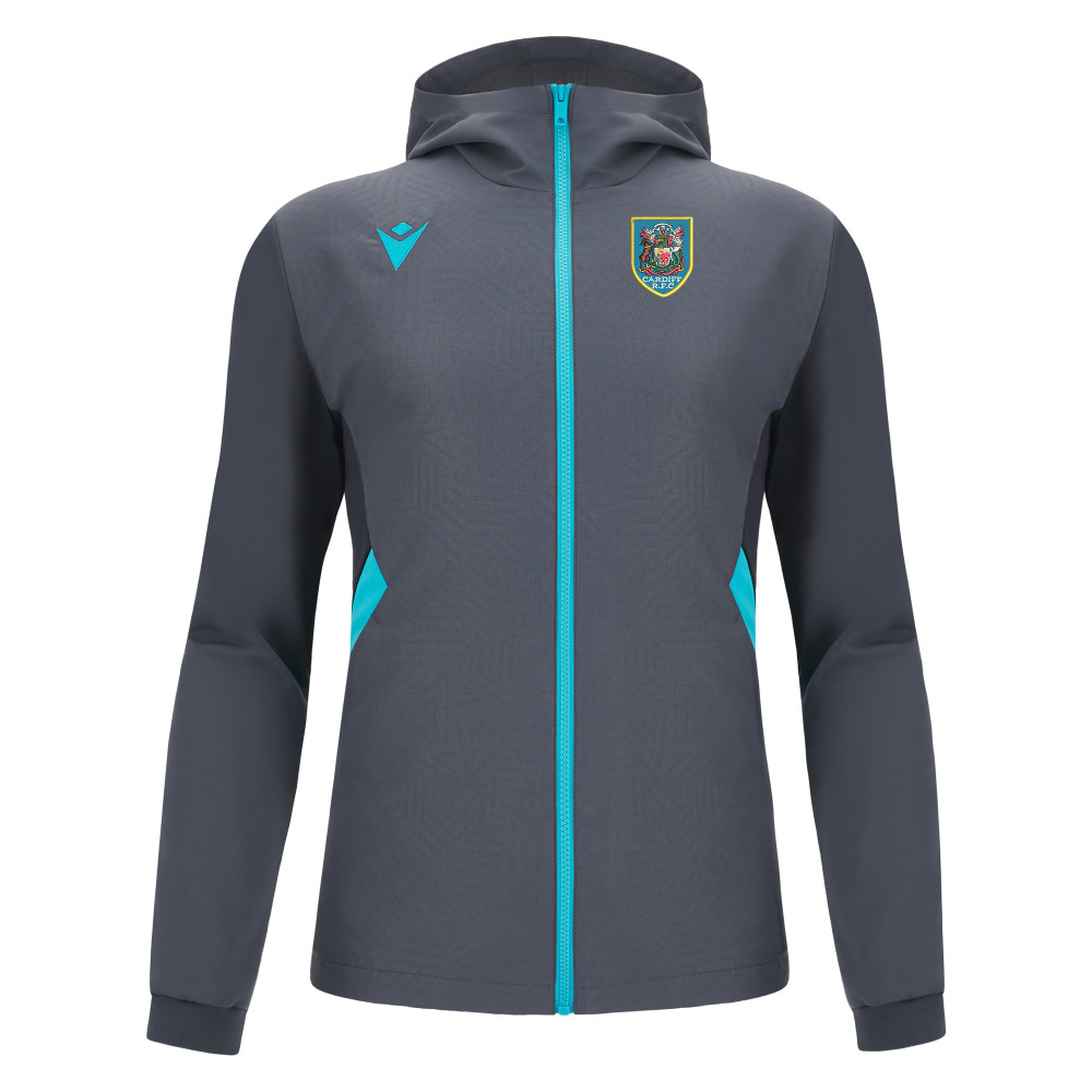 Cardiff RFC - TIAMAT microfiber full zip hoody (Anthracite / Neon Sky)