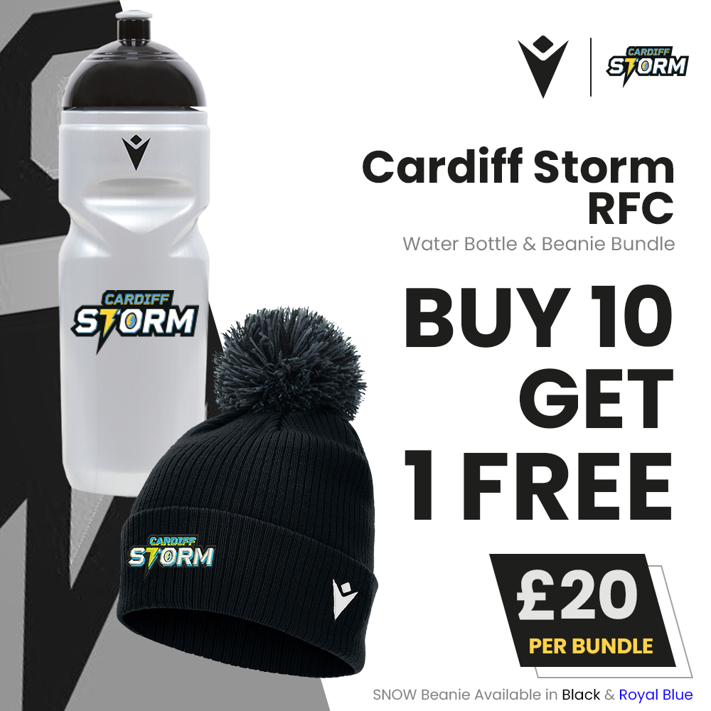 Cardiff Storm - Water Bottle & Beanie Bundle