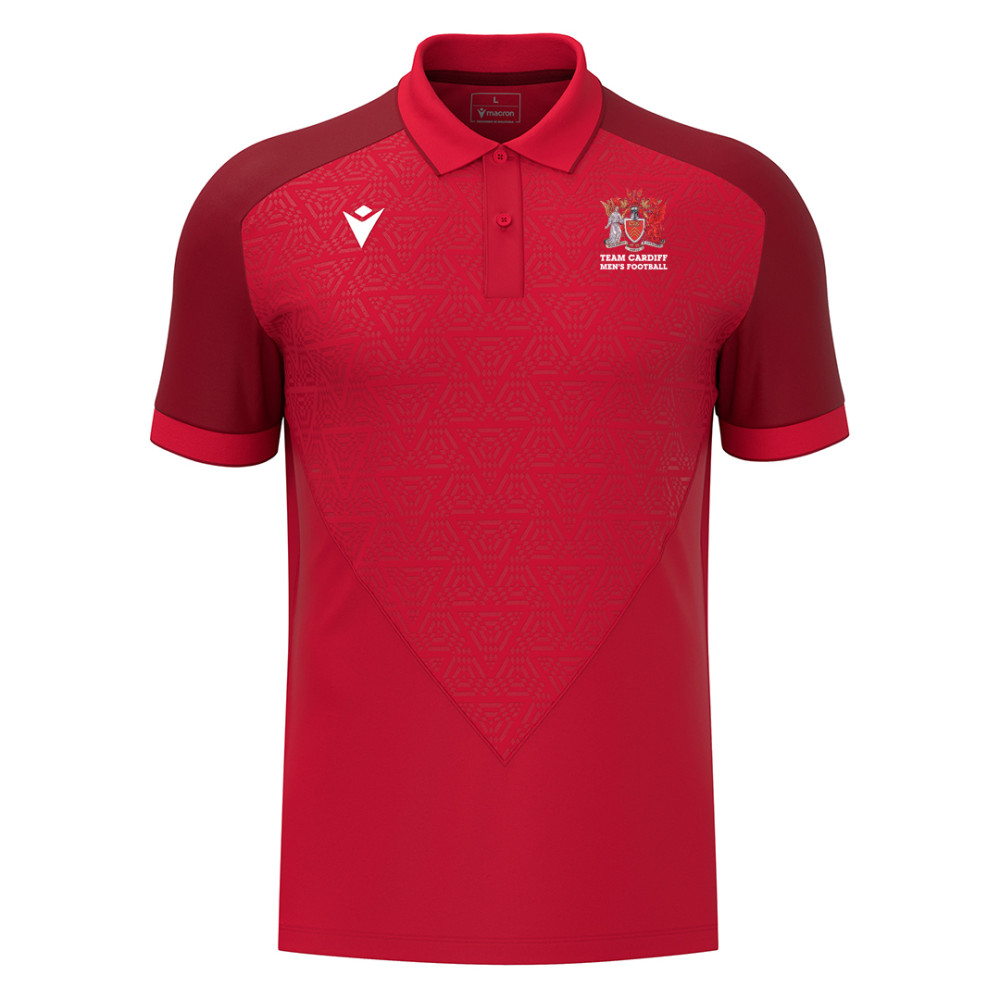 Cardiff University Football - BALDWIN polo (Red)