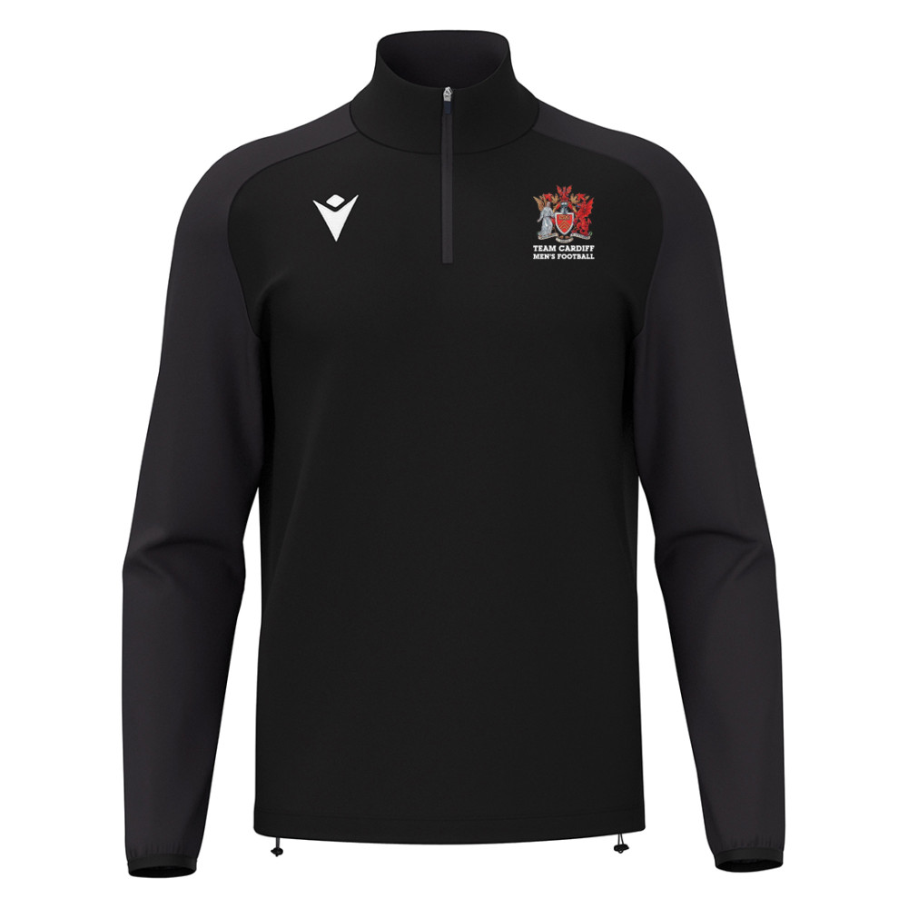 Cardiff University Football - ISEN 1/4 zip top (Black)