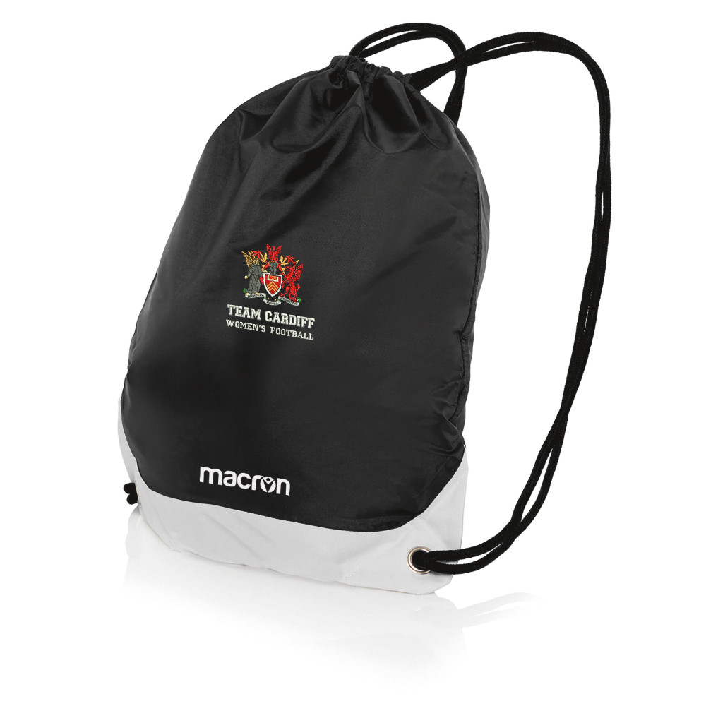 Cardiff University Womens Football - CAMPUS gym sack (Black)