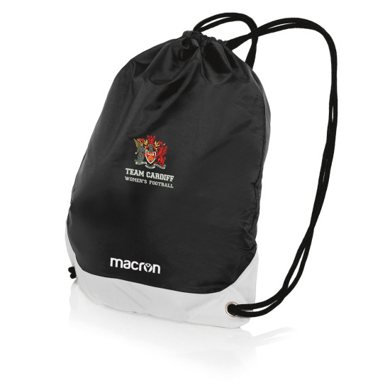Cardiff University Womens Football - CAMPUS gym sack (Black)