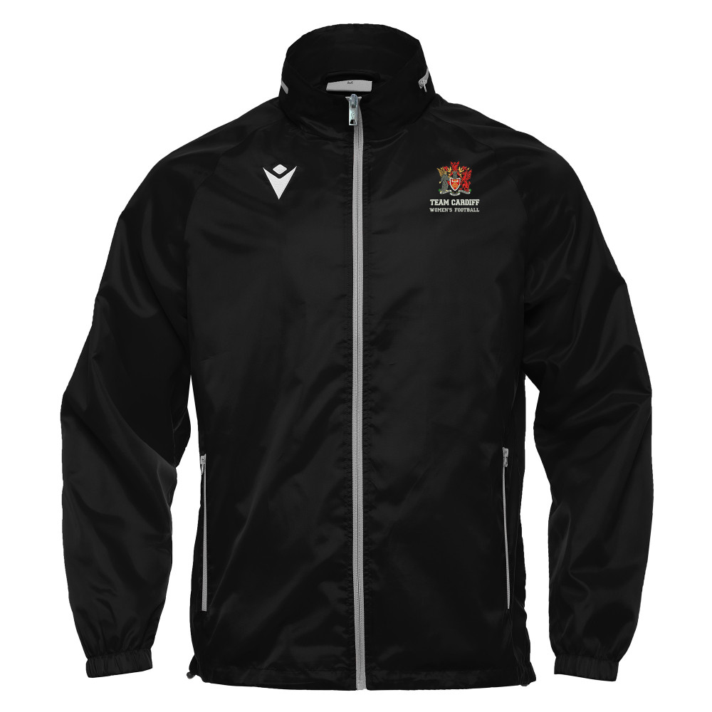 Cardiff University Womens Football - PRAIA HERO full zip windbreaker (Black)