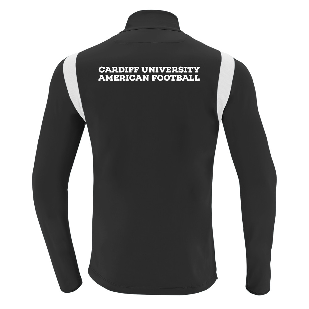 Cardiff University American Football - PURUS 1/4 zip top (Black/White)