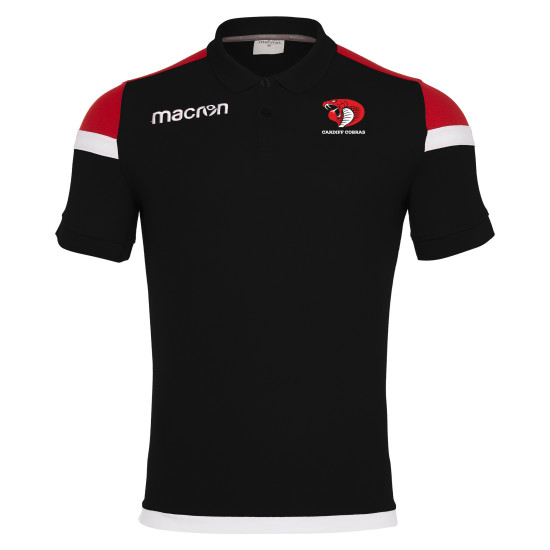 Cardiff University American Football - SHOFAR polo (Black/Red)