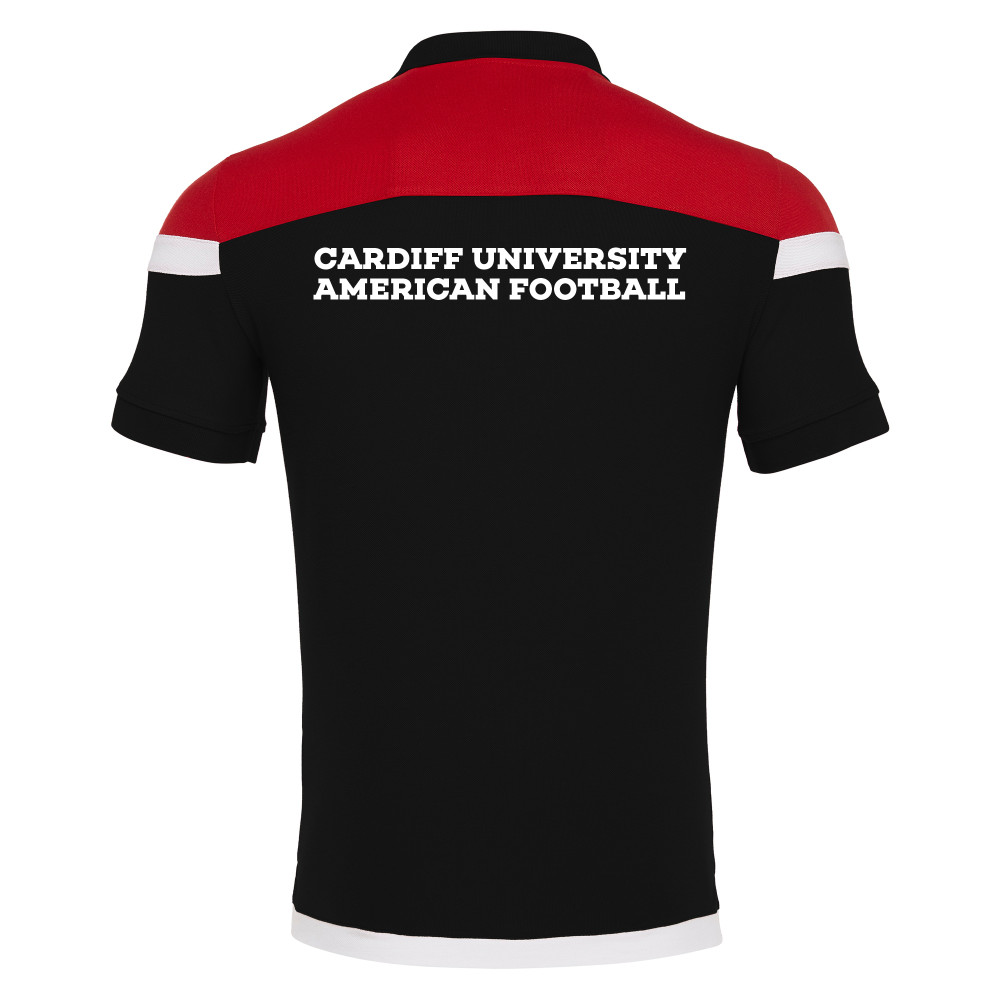 Cardiff University American Football - SHOFAR polo (Black/Red)