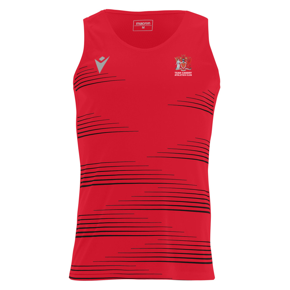 Cardiff University Athletics Club - DORIAN singlet (Red)