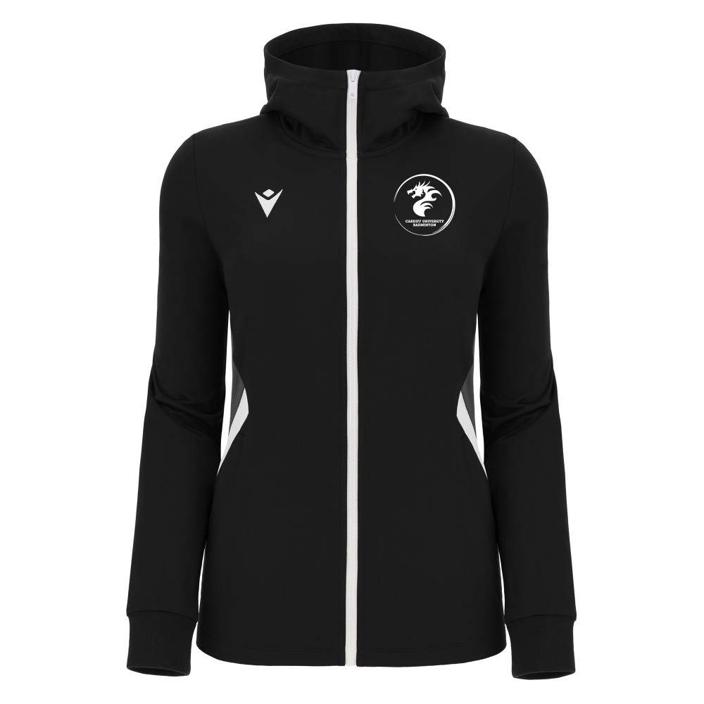 Cardiff University Badminton - BASTET full zip hoody (Black)