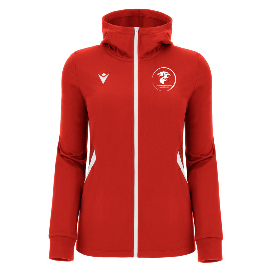 Cardiff University Badminton - BASTET full zip hoody (Red)