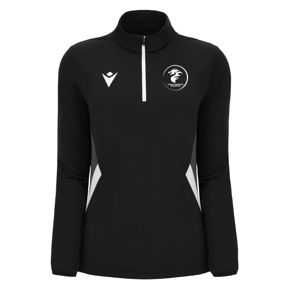 Cardiff University Badminton - MAIRA 1/4 zip top (Black)