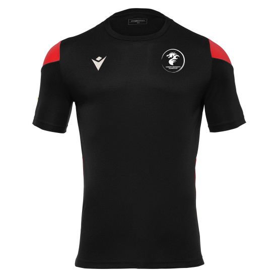 Cardiff University Badminton - POLIS shirt (Black/Red)