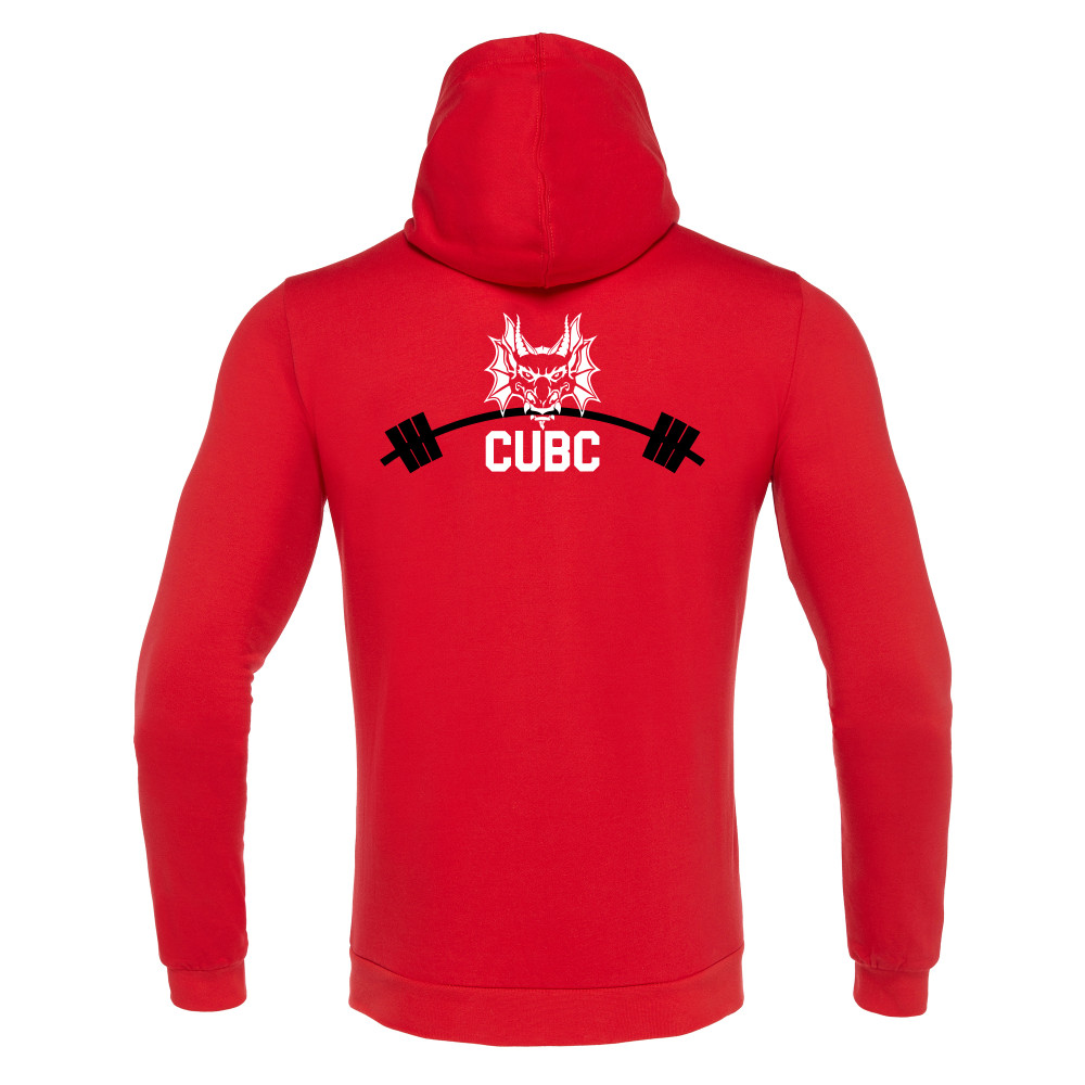Cardiff University Barbell Club - CELLO full zip hoody (Red)