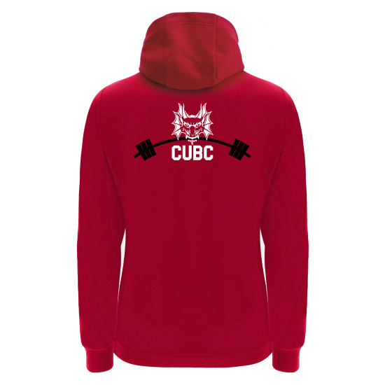 Cardiff University Barbell Club - DRUM full zip hoody (Red)