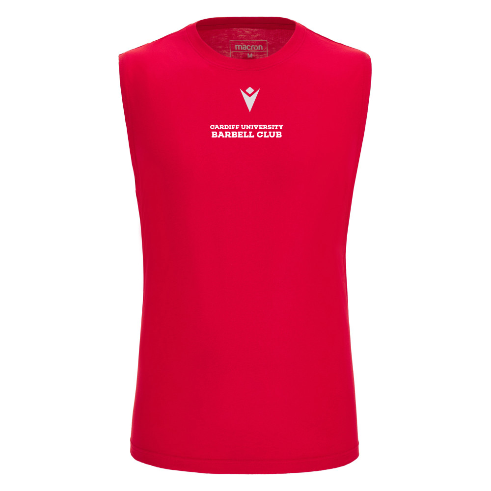 Cardiff University Barbell Club - MP151 sleeveless shirt (Red)