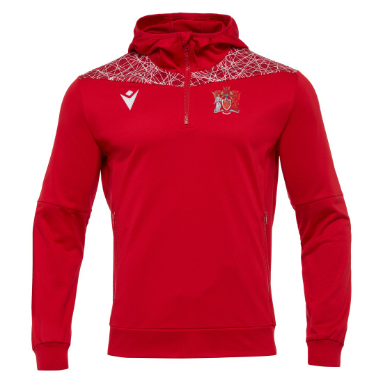 Cardiff University Barbell Club - ISHTAR 1/4 zip hoody (Red/White)