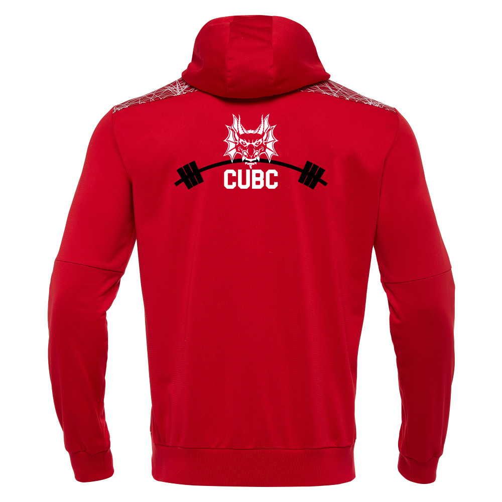 Cardiff University Barbell Club - ISHTAR 1/4 zip hoody (Red/White)