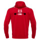Cardiff University Barbell Club - ISHTAR 1/4 zip hoody (Red/White)