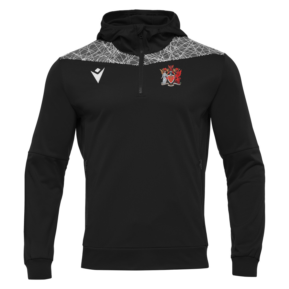 Cardiff University Barbell Club - ISHTAR 1/4 zip hoody (Black/White)