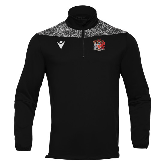 Cardiff University Barbell Club - TAGUS 1/4 zip top (Black/White)