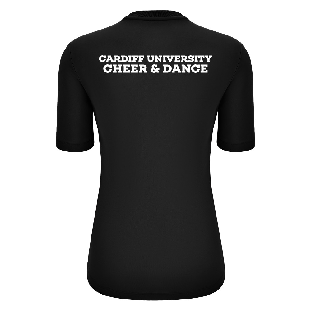 Cardiff University Cheerleading - ARIEL shirt (Black)