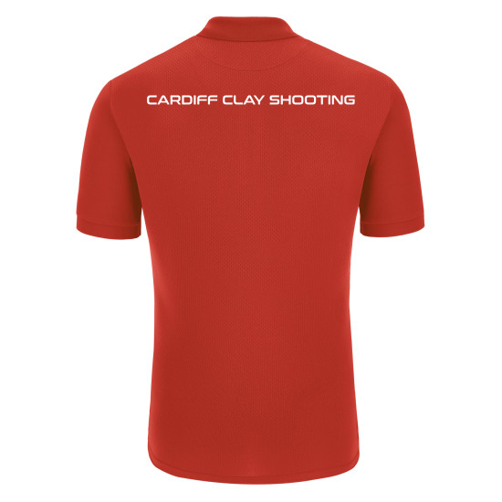 Cardiff University Clay Shooting - RAP polo (Red/White)