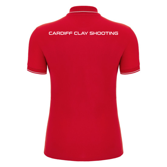 Cardiff University Clay Shooting - WALTZ ECO polo (Red/White)