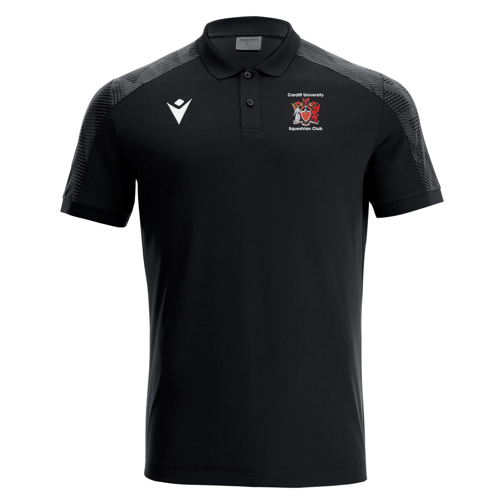 Cardiff University Equestrian Club - ROCK polo (Black)