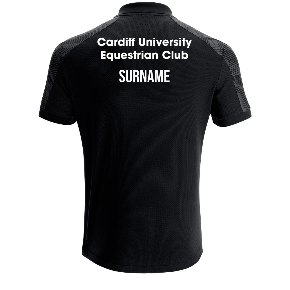 Cardiff University Equestrian Club - ROCK polo (Black)