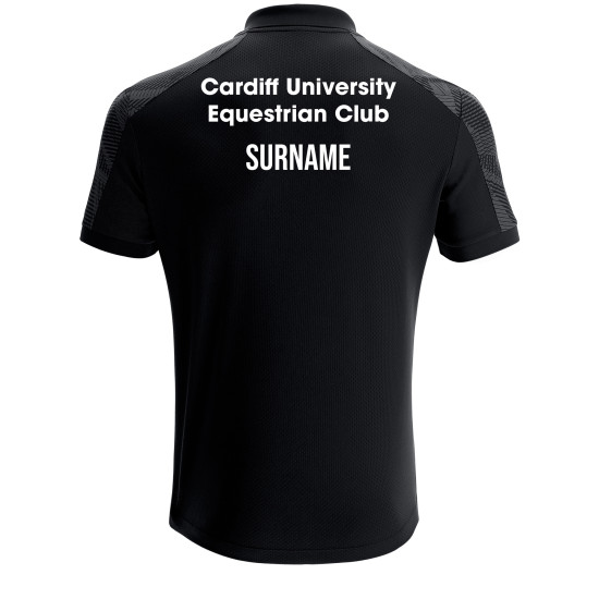 Cardiff University Equestrian Club - ROCK polo (Black)