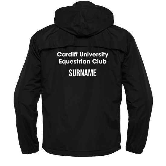 Cardiff University Equestrian Club - VOSTOK full zip shower jacket (Black)