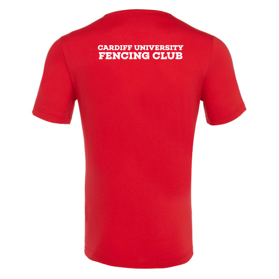 Cardiff University Fencing Club - BOOST HERO T-shirt (Red)