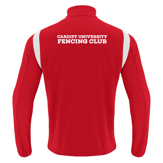Cardiff University Fencing Club - FUJIN full zip top (Red/White)