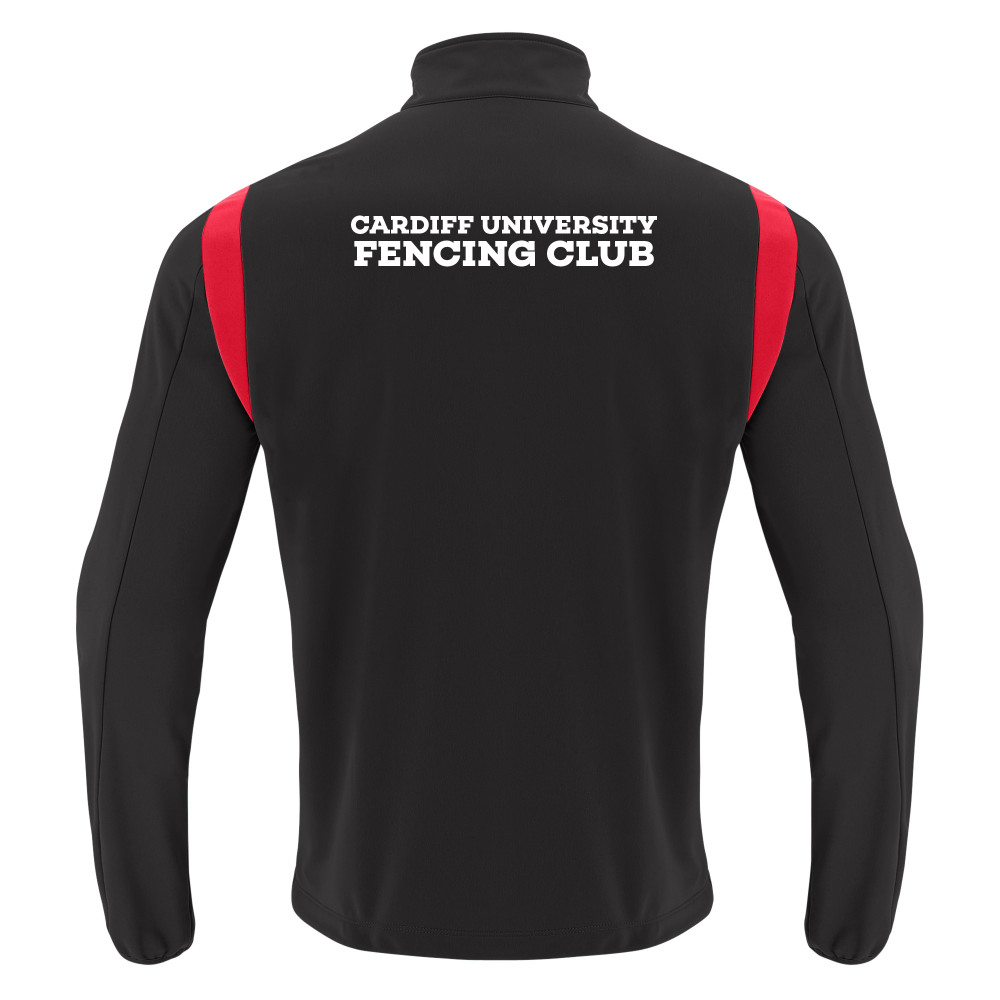 Cardiff University Fencing Club - FUJIN full zip top (Black/Red)