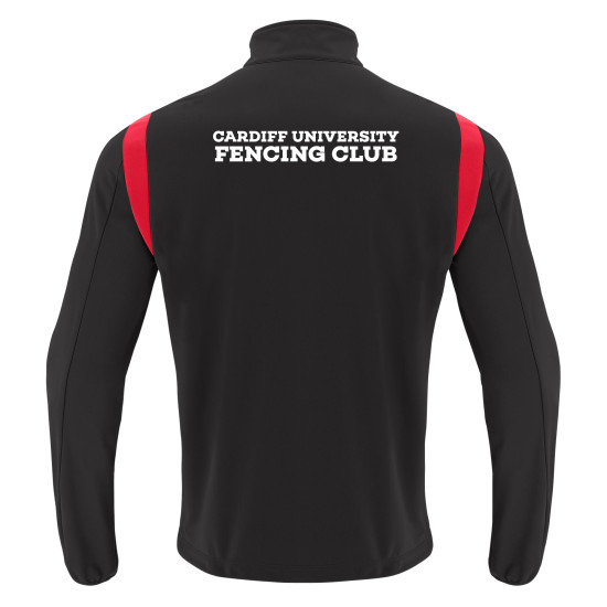 Cardiff University Fencing Club - FUJIN full zip top (Black/Red)
