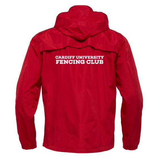 Cardiff University Fencing Club - LYNGEN full zip shower jacket (Red)