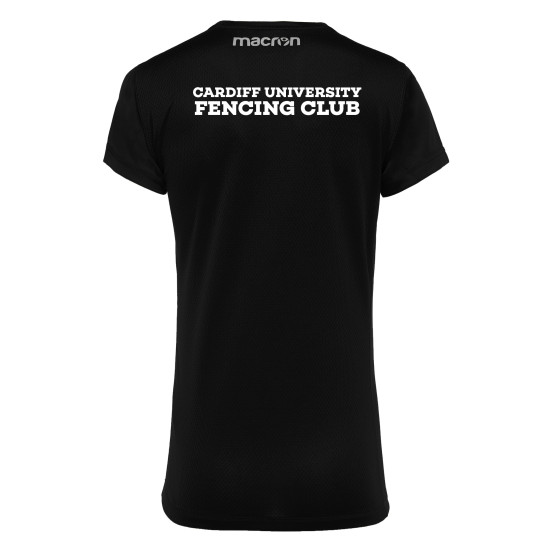 Cardiff University Fencing Club - PATRICIA shirt (Black)