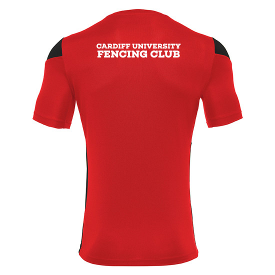 Cardiff University Fencing Club - POLIS shirt (Red/Black)