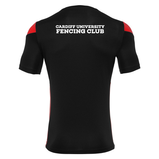 Cardiff University Fencing Club - POLIS shirt (Black/Red)