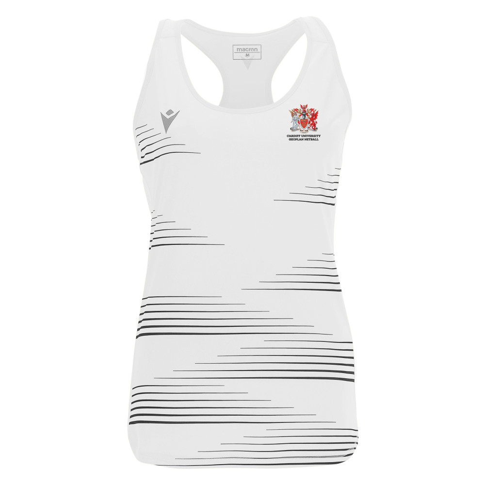 Cardiff University Geoplan Netball - DOLLY singlet (White)