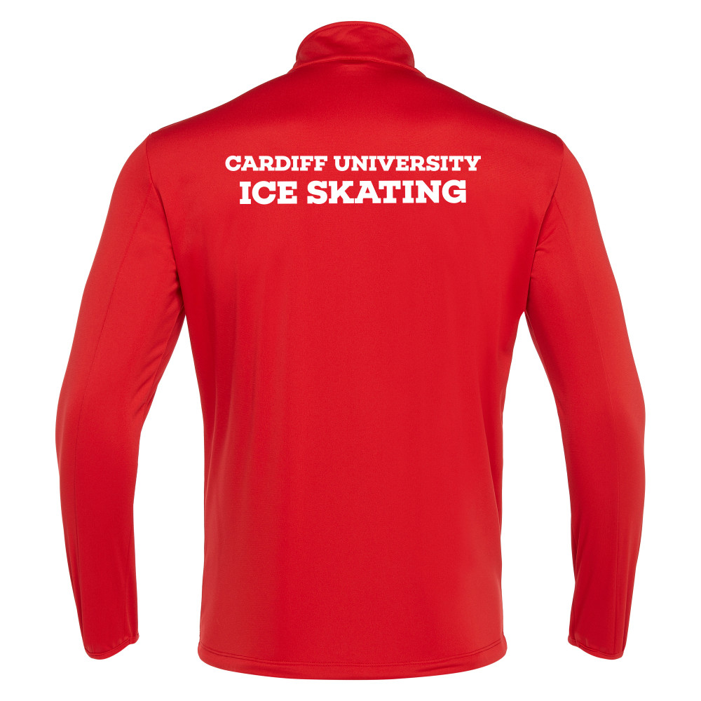 Cardiff University Ice Skating - HAVEL 1/4 zip top (Red)