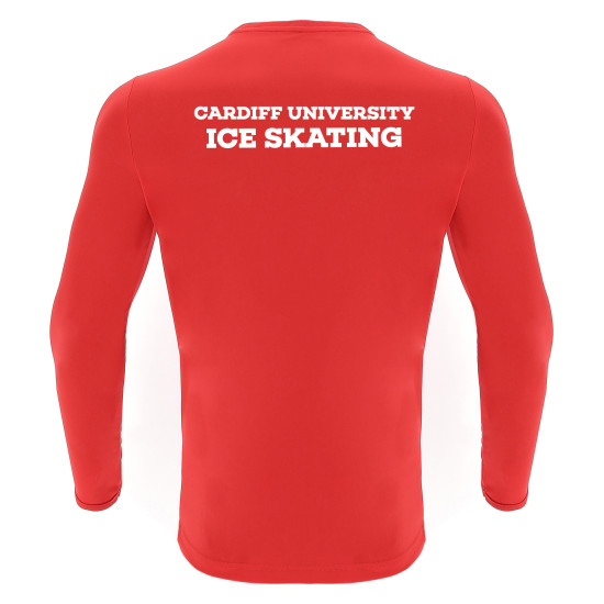 Cardiff University Ice Skating - RIGEL HERO shirt LS (Red)
